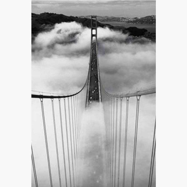 Αφίσες Τοπία, Πόλεις - San Francisco, Misty Golden Gate Bridge