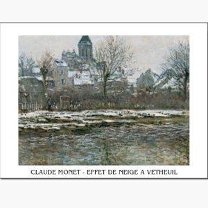 Αντίγραφα Ξένων Ζωγράφων - Claude Monet - Effet de neige a Vetheuil