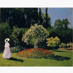 Αντίγραφα Ξένων Ζωγράφων - Claude Monet - Signora in giardino a Sainte-Adresse