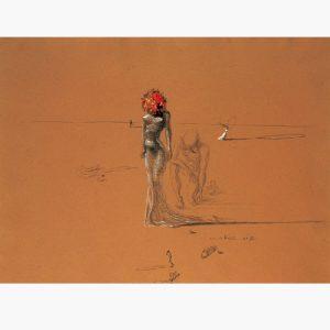 Αντίγραφα Ξένων Ζωγράφων - Salvador Dali - Female Figure With Head Of Flowers