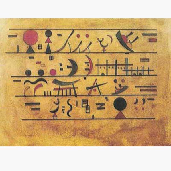 Αντίγραφα Ξένων Ζωγράφων - Kandinsky - RIGHE DI SEGNI