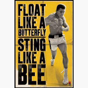 Αθλητικές Αφίσες - Muhammad Ali, Float Like A Butterfly