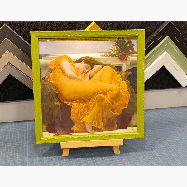 Πίνακας - Αφίσα με Κορνίζα, Frederic Leighton, Flaming June